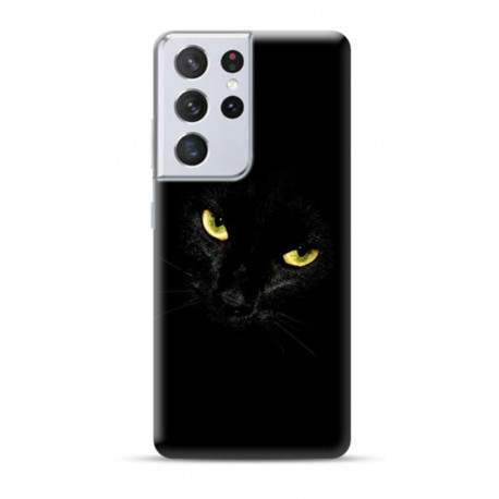 Coque Souple Black Cat en gel pour SAMSUNG GALAXY S21 Ultra