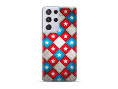 Coque Souple Bleu Blanc Rouge en gel pour SAMSUNG GALAXY S21 Ultra