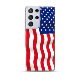 Coque Souple USA en gel pour SAMSUNG GALAXY S21 Ultra