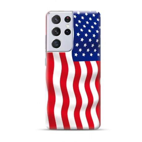 Coque Souple USA en gel pour SAMSUNG GALAXY S21 Ultra