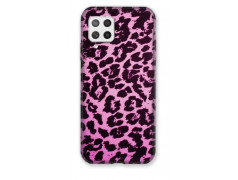 Coque souple SAMSUNG A12 Leopard mauve