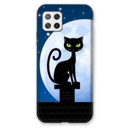 Coque souple SAMSUNG A12 Night Cat Coque souple SAMSUNG A12 Night Cat