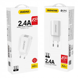 Chargeur Dudao double USB à charge rapide 5V/2.4A