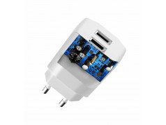 Chargeur Dudao double USB à charge rapide 5V/2.4A