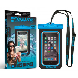Pochette SEAWAG etanche noir et bleu pour telephones portables et MP3