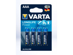 4 PILES Longlife 1,5 V LR03/AAA VARTA