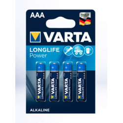 4 PILES Longlife 1,5 V LR03/AAA VARTA