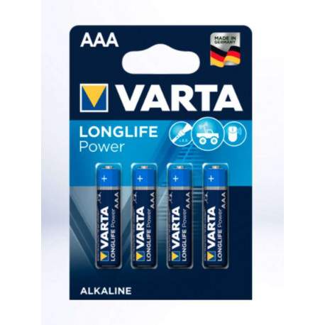 4 PILES Longlife 1,5 V LR03/AAA VARTA