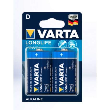 2 PILES Longlife 1,5 V LR20/D VARTA