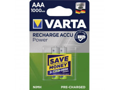 2 PILES VARTA rechargables AAA/HR03 1.5V