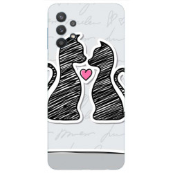 Coque souple Love Cats en gel Samsung A32 5G