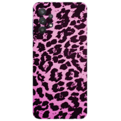 Coque souple Leopard Mauve en gel Samsung Galaxy A52 5G