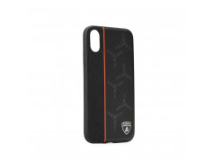 Coque LAMBORGHINI carbone noire pour Iphone XR