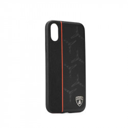 Coque LAMBORGHINI carbone noire pour Iphone XR