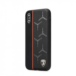 Coque LAMBORGHINI carbone noire pour Iphone XR