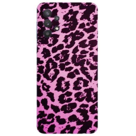 Coque souple Leopard Mauve en gel Samsung Galaxy A72 5G