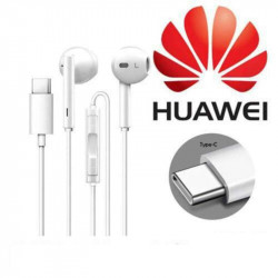 Ecouteurs HUAWEI Type C blancs avec telecommande