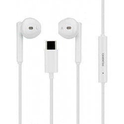 Ecouteurs HUAWEI Type C blancs avec telecommande