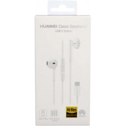 Ecouteurs HUAWEI Type C blancs avec telecommande