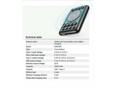 Batterie Ventouses à induction 10 000mah