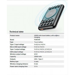 Batterie Ventouses à induction 10 000mah