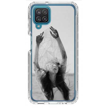 Coque souple SAMSUNG A12 Noir et Blanc