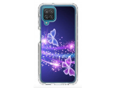 Coque souple SAMSUNG A12 Papillons Neon