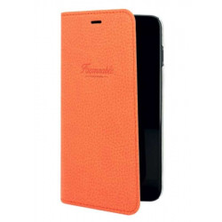 Etui rabattable original orange FACONNABLE pour iPhone 8+