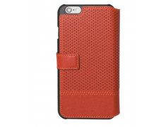 Etui rabattable original orange FACONNABLE pour iPhone 6 et 6S