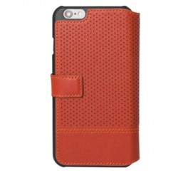 Etui rabattable original orange FACONNABLE pour iPhone 6 et 6S