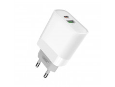 Chargeur rapide 18W 1x USB-C 1x USB