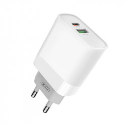 Chargeur rapide 18W 1x USB-C 1x USB