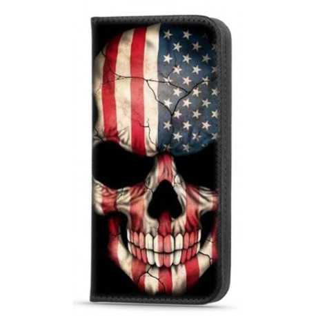 Etui portefeuille imprimé DEATH USA pour Apple iPhone 13 Pro