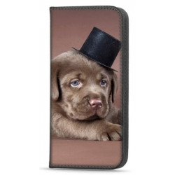 Etui portefeuille imprimé DOG pour Apple iPhone 13 Mini