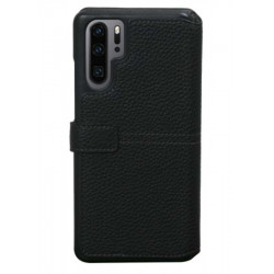 Etui rabattable original noir FACONNABLE Huawei P30 Pro