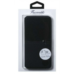 Etui rabattable original noir FACONNABLE Huawei P30 Pro