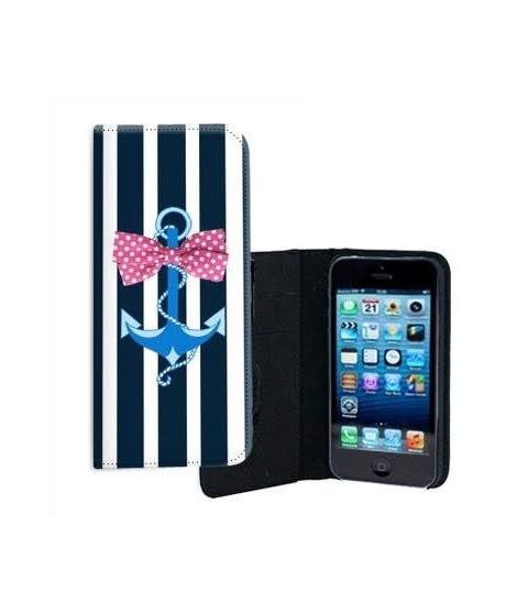 ETUI CUIR ANCRE MARINE IPHONE SE 2022