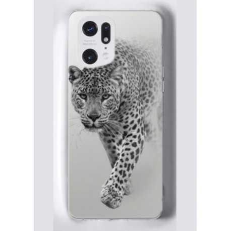 Coque souple Oppo Find X5 Pro Léopard