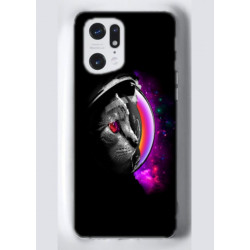 Coque souple Oppo Find X5 Pro Cat space
