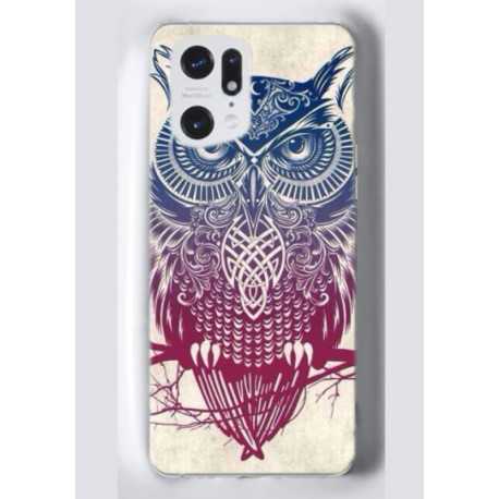 Coque souple Oppo Find X5 Pro Hibou 2