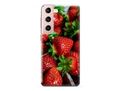 Coque Souple Fraise en gel pour SAMSUNG GALAXY S22