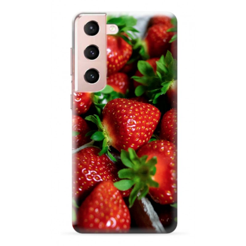 Coque Souple Fraise en gel pour SAMSUNG GALAXY S22