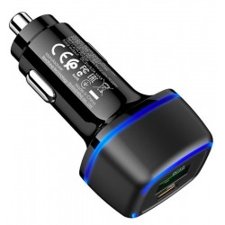 Chargeur allume cigare USB et USB-C 12 volts charge rapide 20W