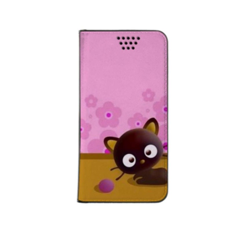 Etui Crazy cat pink pour Galaxy A13 4g