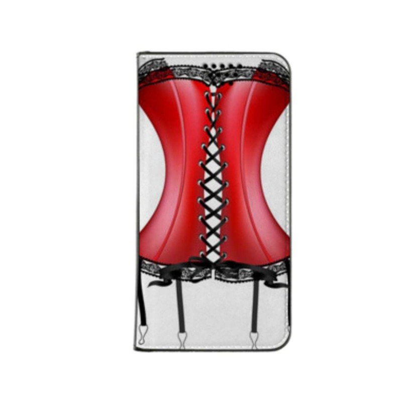 Etui bustier de femme rouge pour Samsung galaxy A13 4g