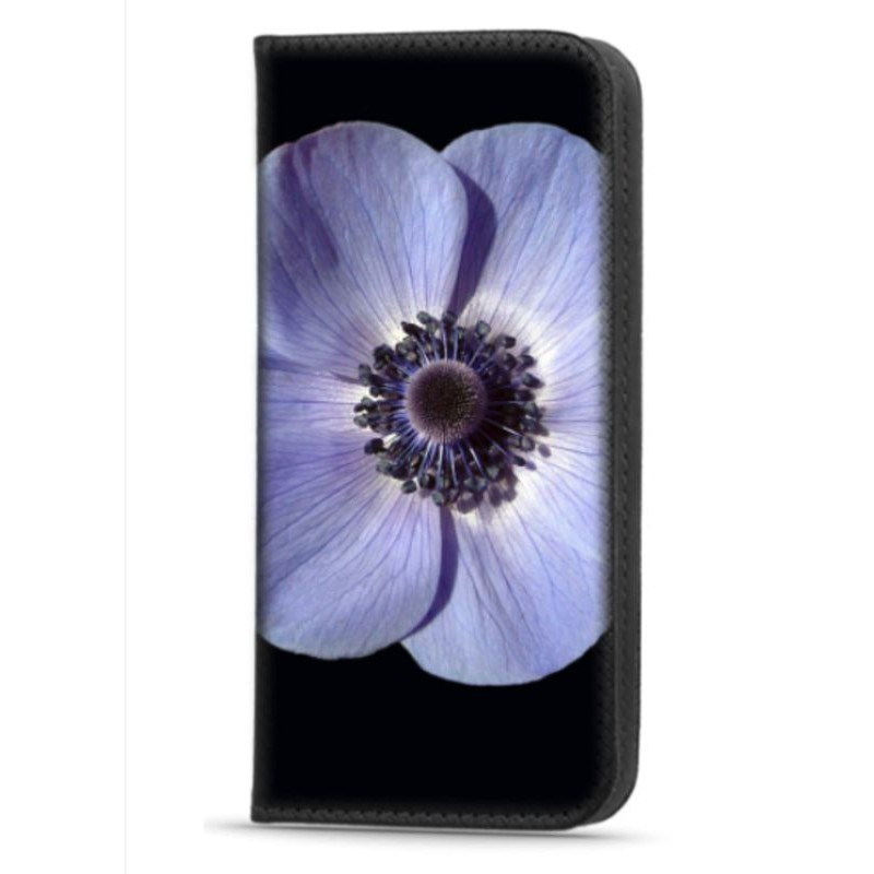Etui portefeuille Fleur bleue Samsung Galaxy A13 5g
