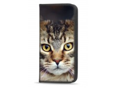 Etui portefeuille Chat gris Samsung Galaxy A13 5g