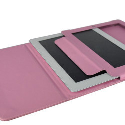 Etuis cuir 2 rose pour IPAD 2