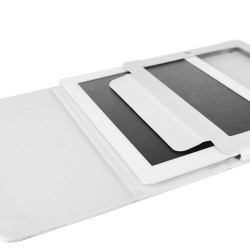 Etuis cuir 2 blanc pour IPAD 2