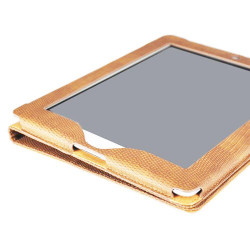 Etuis cuir 2 marron pour IPAD 2